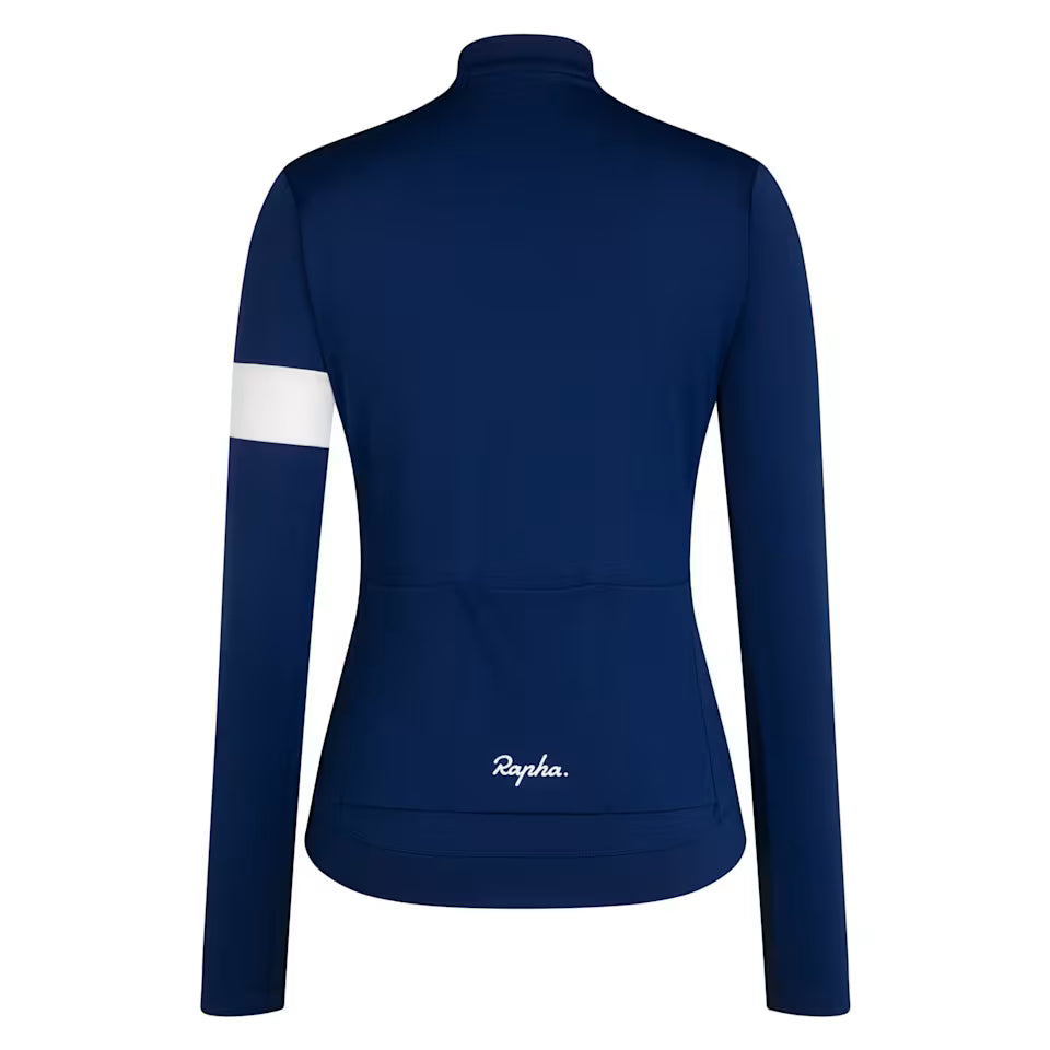Jersey Rapha Core Térmico Mujer Manga Larga Azul Marino