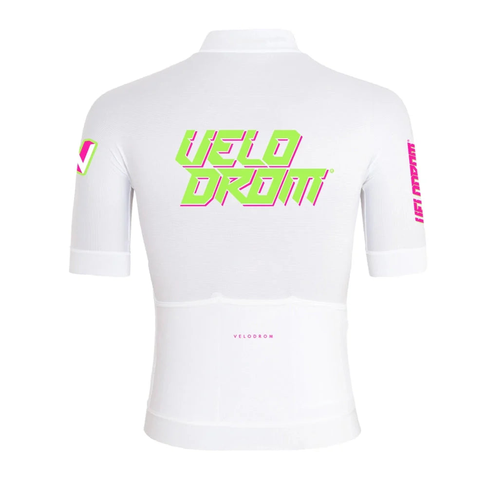 Race Day Jersey Unisex Blanco Rosa