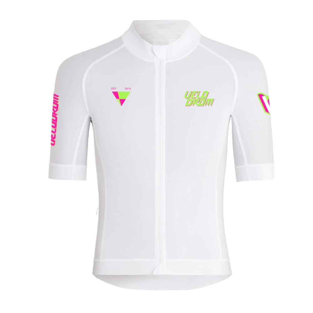 Race Day Jersey Unisex Blanco Rosa