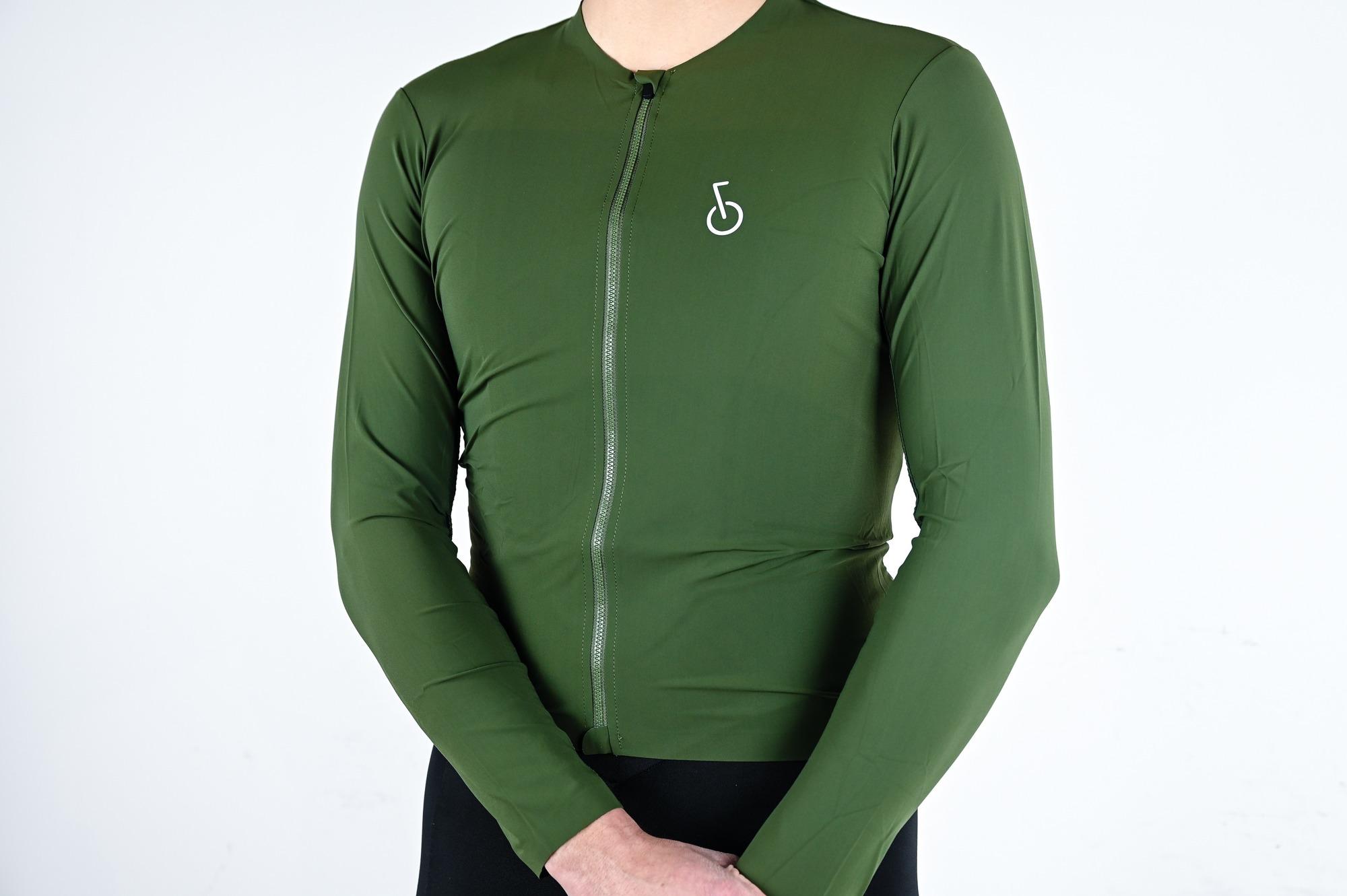 Jersey Velominata Verde Manga Larga