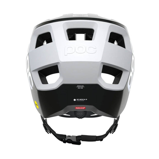 casco POC negro plateado