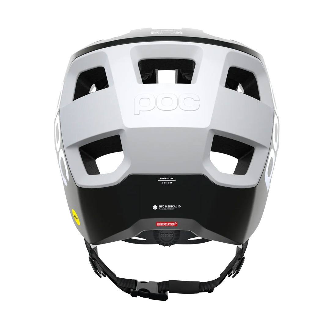 casco POC negro plateado